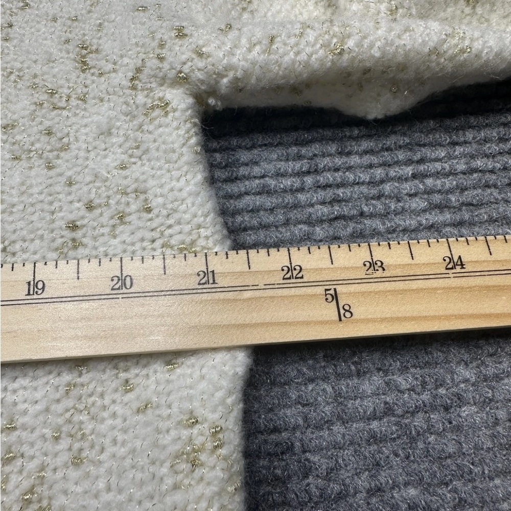 Calvin Klein Jeans Cream and Silver Knit Sweater - Picture 5 of 10